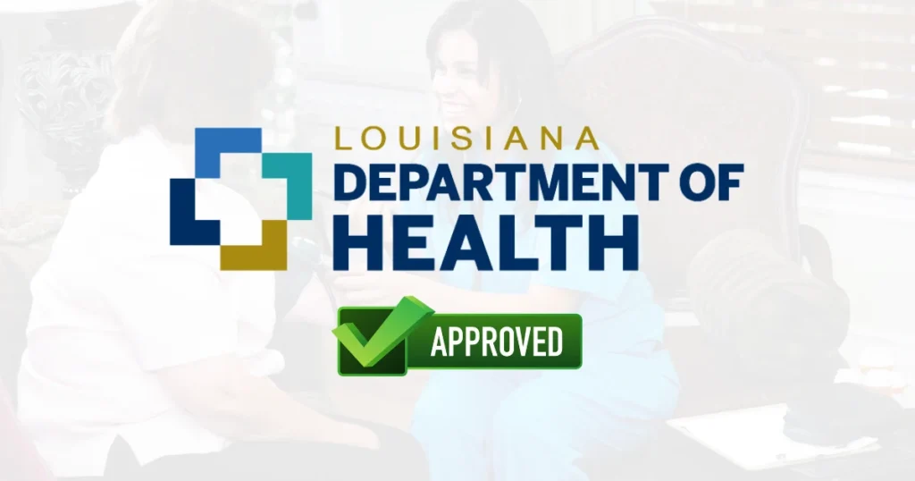 louisiana dhh home health background check approved