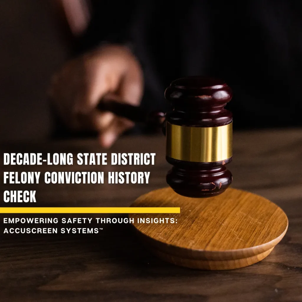 decade long state district felony conviction history check